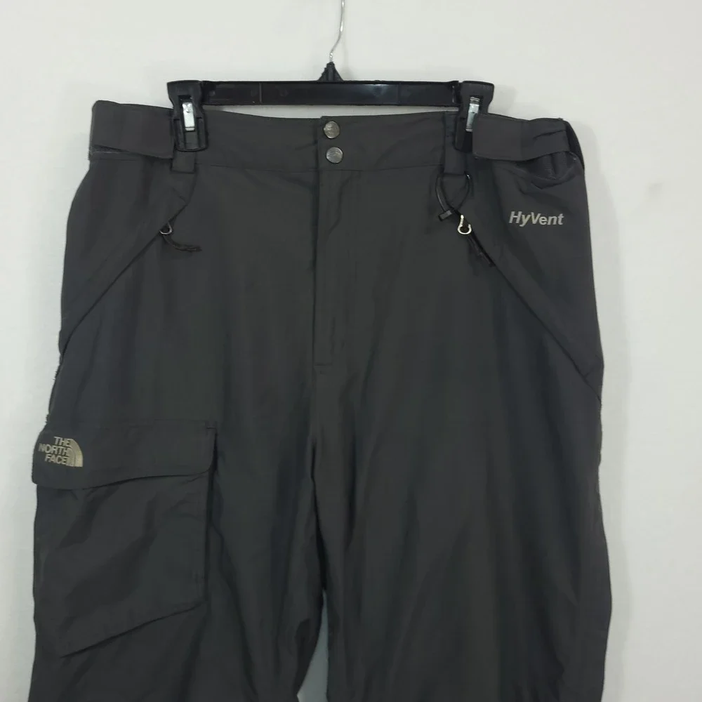 The North Face HyVent Snow Pants Mens XL Gray Waterproof Ski Snowboard Cargo